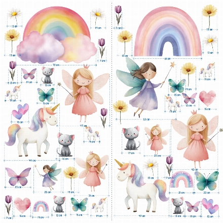 Naklejki winylowe - Wróżki 407