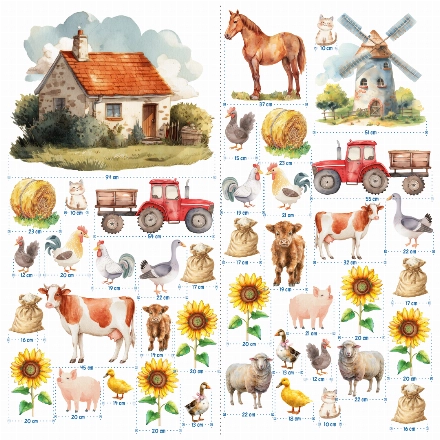 Naklejki winylowe - Farma 406