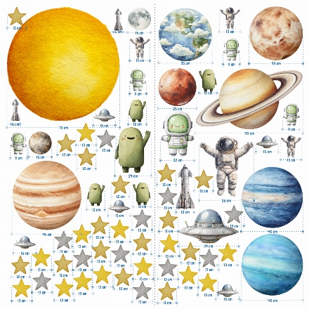 Naklejki winylowe - Układ Słoneczny 410