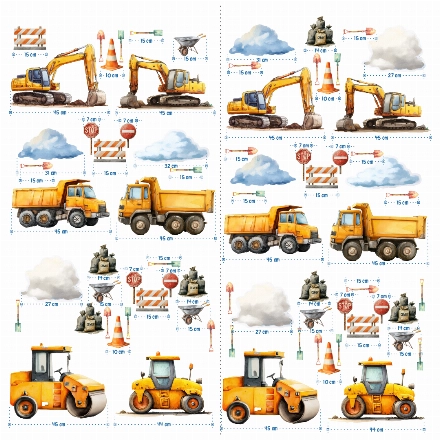 Naklejki winylowe - Budowa 402