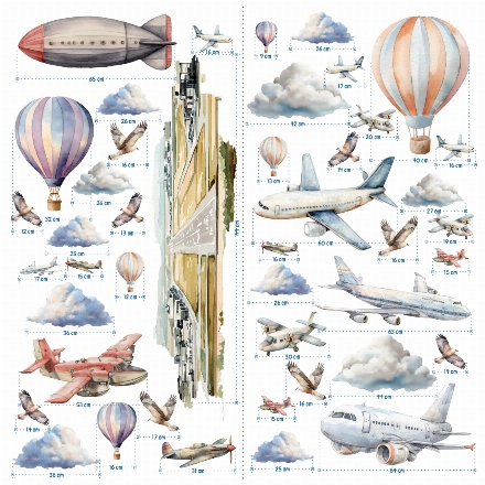 Naklejki winylowe - Samoloty 408